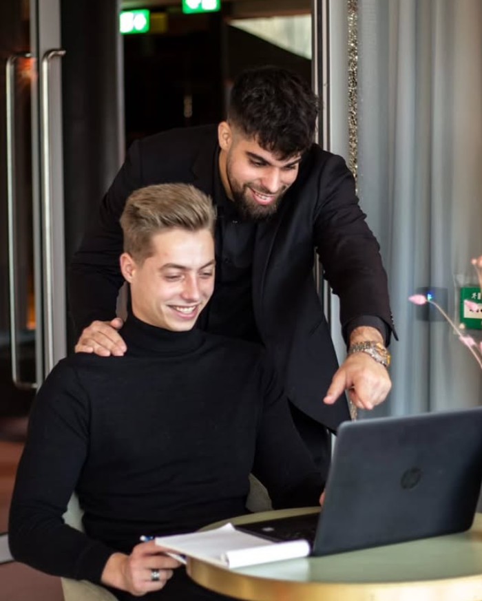 MediMora founders leading a strategy session